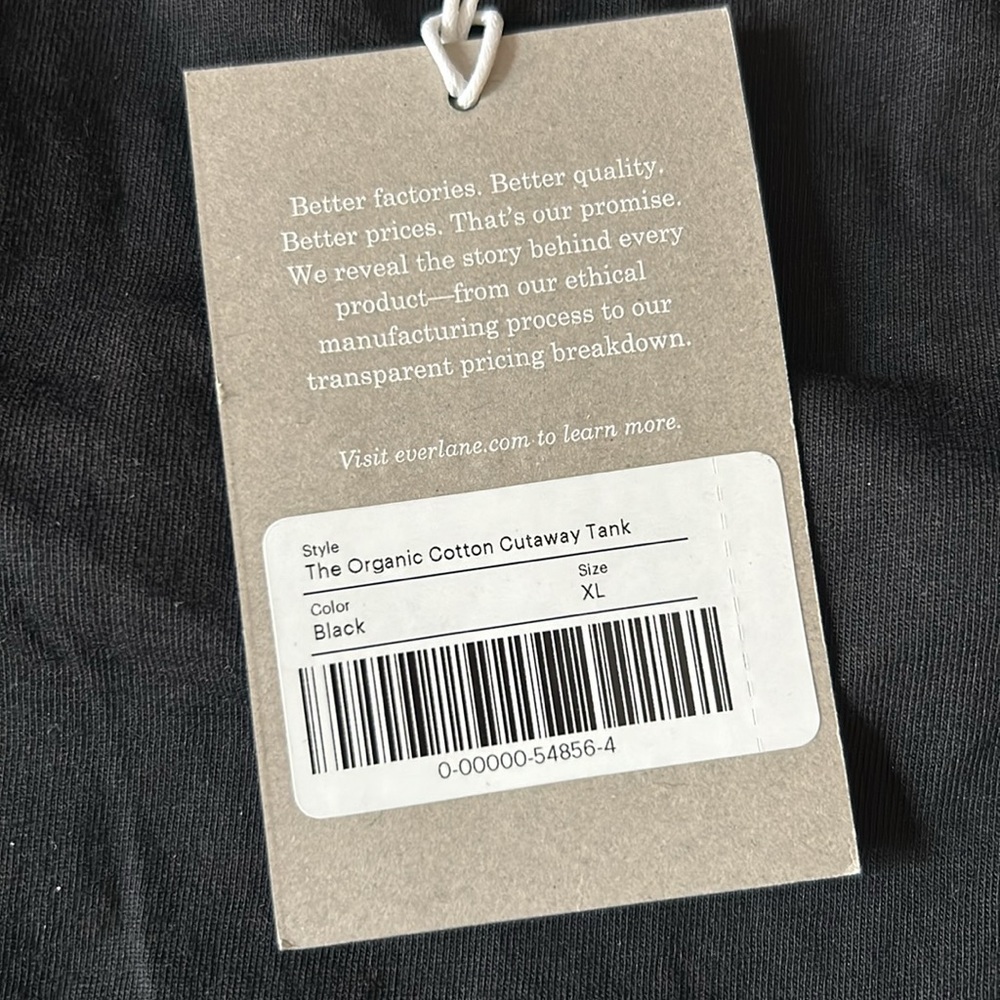 NWT Everlane The Organic Cotton Cutaway Tank - Picture 12 of 13